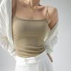 Summer Basic Tanks Spaghetti Strap Camis Solid Stretch Tops for Women Sleeveless Slim Fit Basic Solid Knitted Camisole