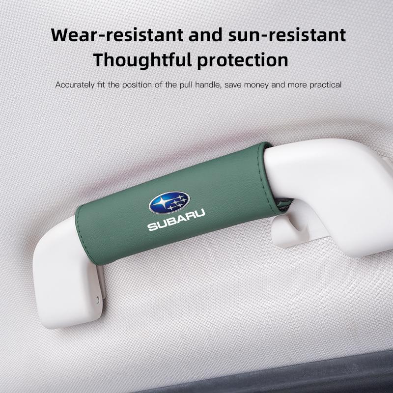 1Pcs PU Leather Roof Handle Anti-scratch Protector Case For Subaru STI Forester Impreza Legacy Outback XV BRZ WRX Tribeca Y14