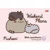 Bloc de Dibujo A4 20 Hojas Blancas Unipap Pusheen