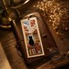 Seasonal Cat Cross Stitch Bookmark with Tassel Handmade Needlepoint Reading Accessory for Book Lovers and Craft Enthusiasts