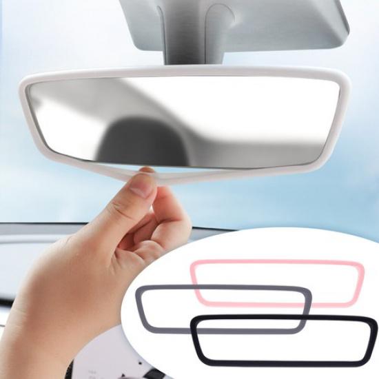 1PC Car Rearview Mirror Protector Cover Edge Frame Protect Case For Tesla 3/Y