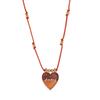 Stylish And Simple Color Rope Love Tarot Pendant Necklace Lucky Bead Chain Gold-Plated Color Retention