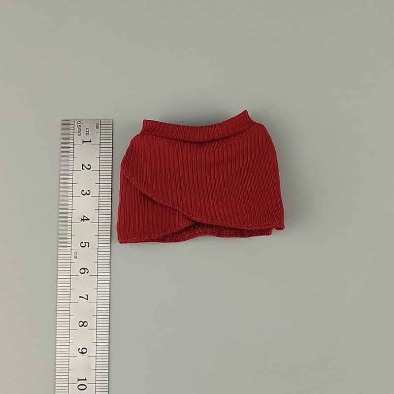 HAMRETHYPPZ 16 Scale Costume, Female Figure Clothes, Sexy Miniskirt, Secretary Miniskirt, Leg-Show Skirt (Body, Head, Shoes, etc. Not Included) (Wine