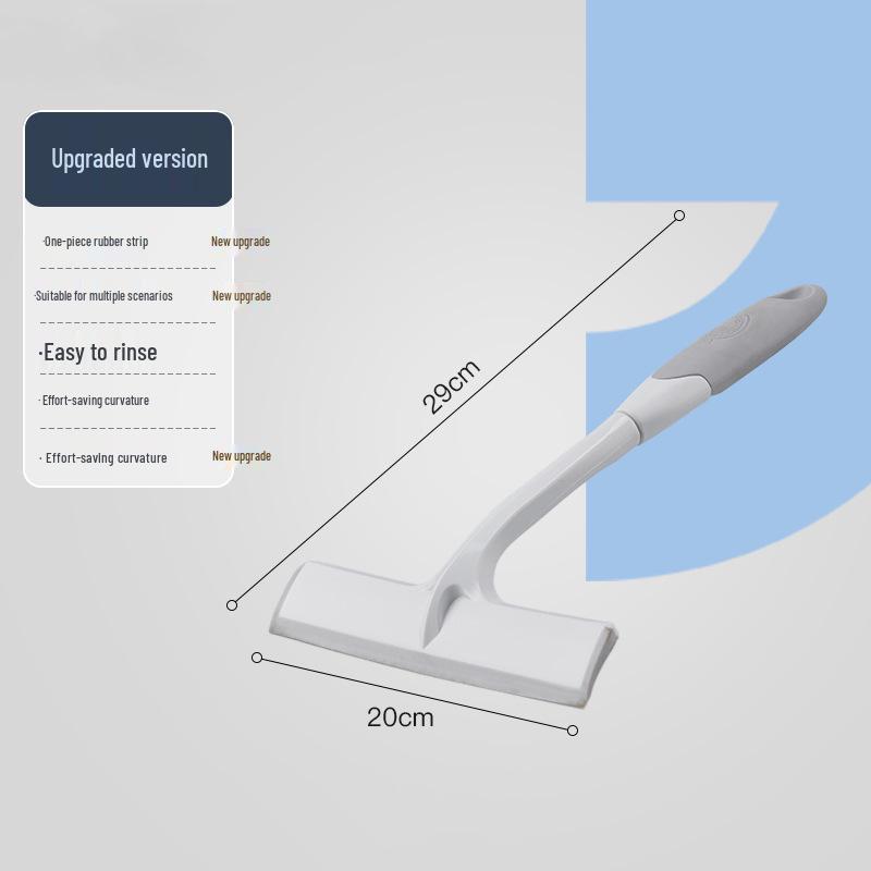 Multi-Function Glass Cleaner: Window Squeegee & Bathroom Scraper with Hanging Storage