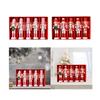 5x Wooden Nutcracker Figures Crafts Tabletop Christmas Hanging Decorations