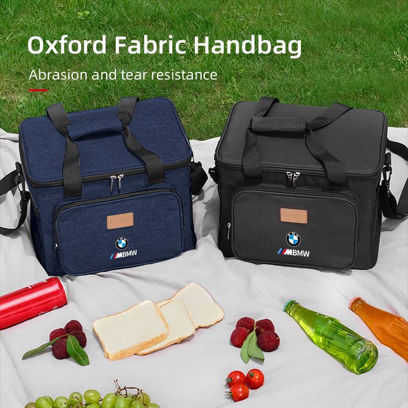 BAGF7 2026 Car Sticker Insulated Picnic Bag Lunch Box Camping Storage Case For BMW E30 E34 E36 E39 E46 E52 E53 E60 E61 E62 E70 E71 E83