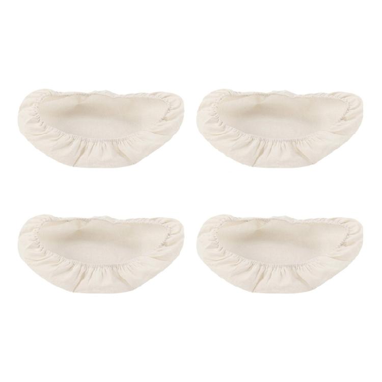 Cotton Linen Bread Bowl Covers Pack of 4 Washable Cotton Fabric Lid for Proofing Dough and Kitchen Organization