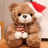 Hat Scarf Wear Teddy Bear Plush Toy Christmas Stuffed Animal Doll Birthday Gift