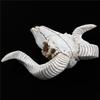 A84X-3X Creative Resin Sheep Head Skull Head Wall Hanging 3D Animal Longhorn Sculpture Figurines Crafts Horns