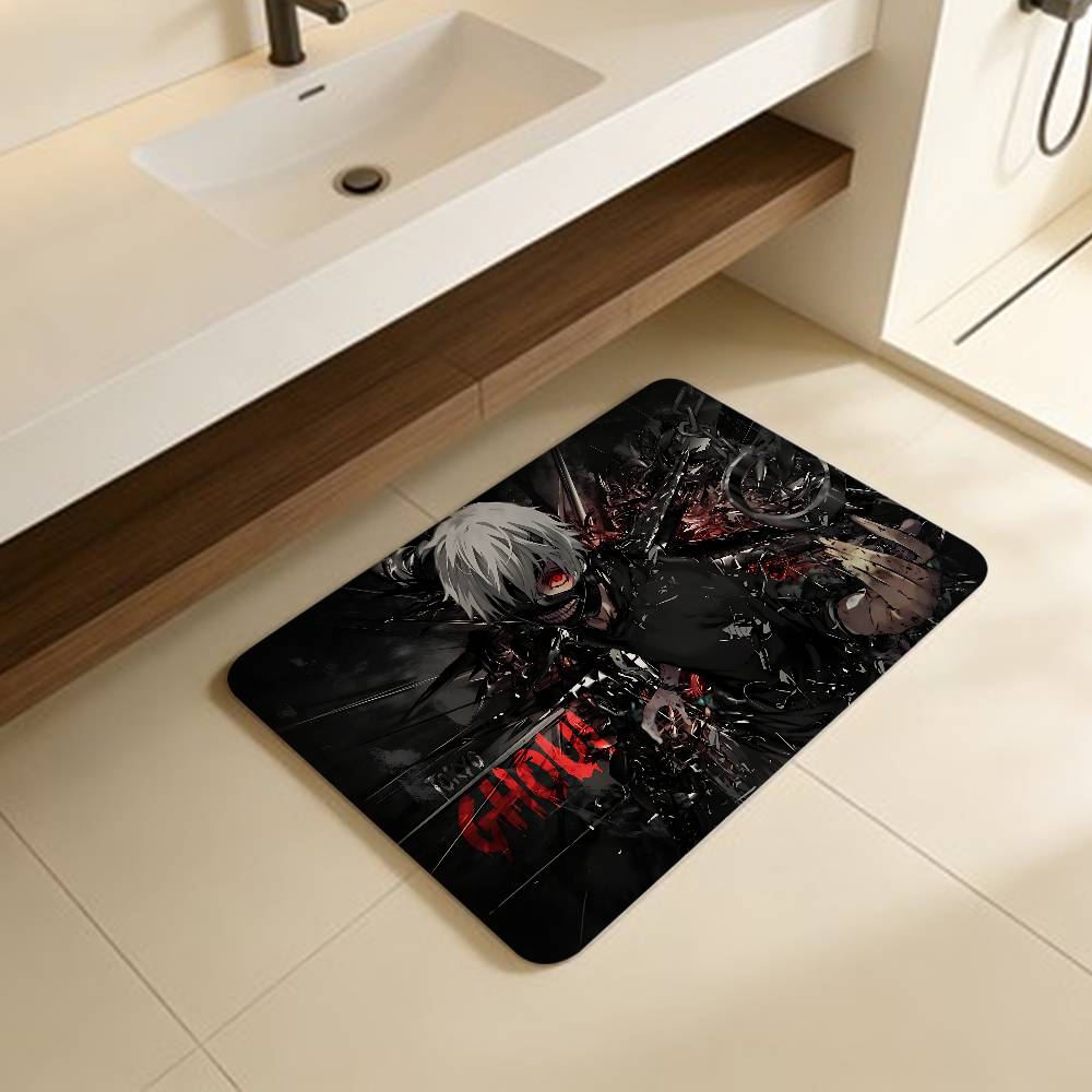 

Popular Anime T-Tokyo G-Ghoul Room Mats Anti-slip Absorb Water Long Strip Cushion Bedroon Mat Household Carpets 40x60cm