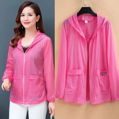 Summer Women's Sunscreen Clothing Hooded Casual Short Jacket Thin Anti-ultraviolet Skin Clothing