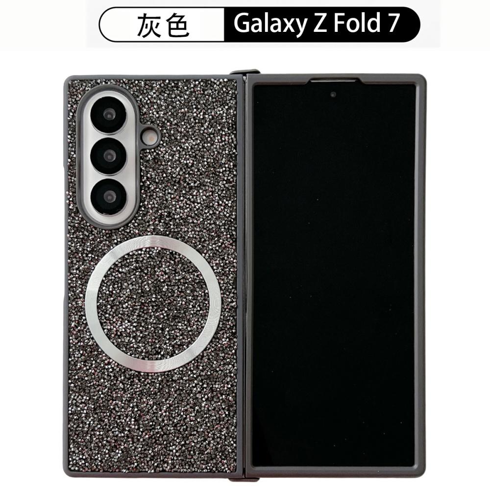 For Samsung Z Fold 7 Dazzle Gradient Diamond For Magsafe Wireless Charging Phone Case For Samsung Z Fold 6 5 4 3 Anti Drop Cover