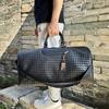 Large-capacity Fashionable Woven Travel Bag, Carry-on Handbag for Business Trips, Trendy Shoulder and Crossbody Bag