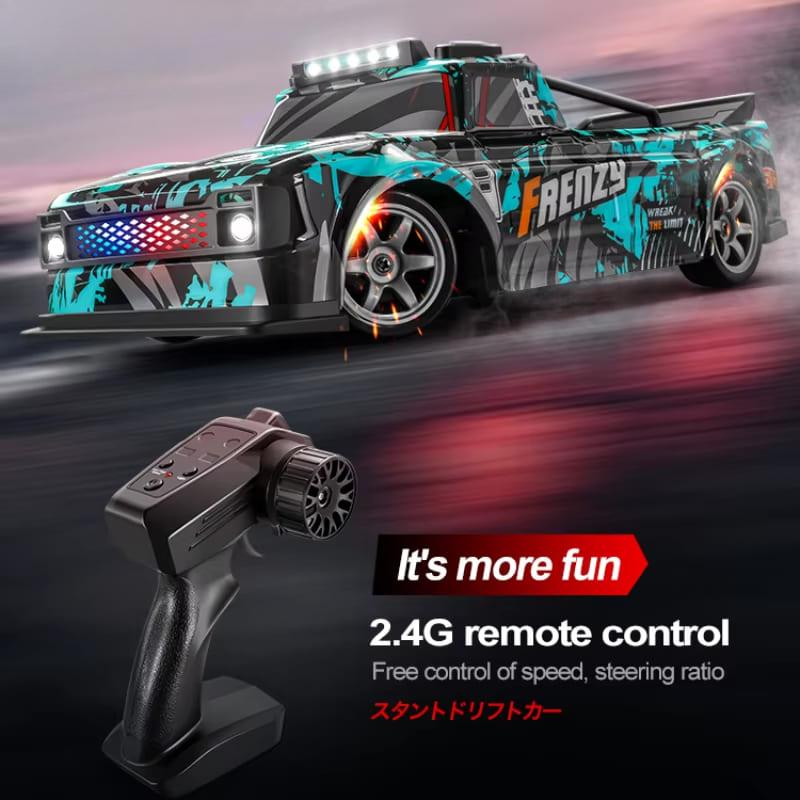 Electric 1:16 Remote Control Four-wheel Drive Drift Racing Car LED Light Competition High Speed Car Rechargeable Children's Toy Boy Gift