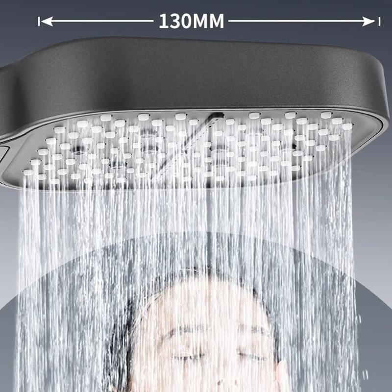 Large Shower Head 7 Modes Adjustable Shower Head Bathroom High-pressure Water-saving Shower Mixer Nozzles Bathroom Accessories