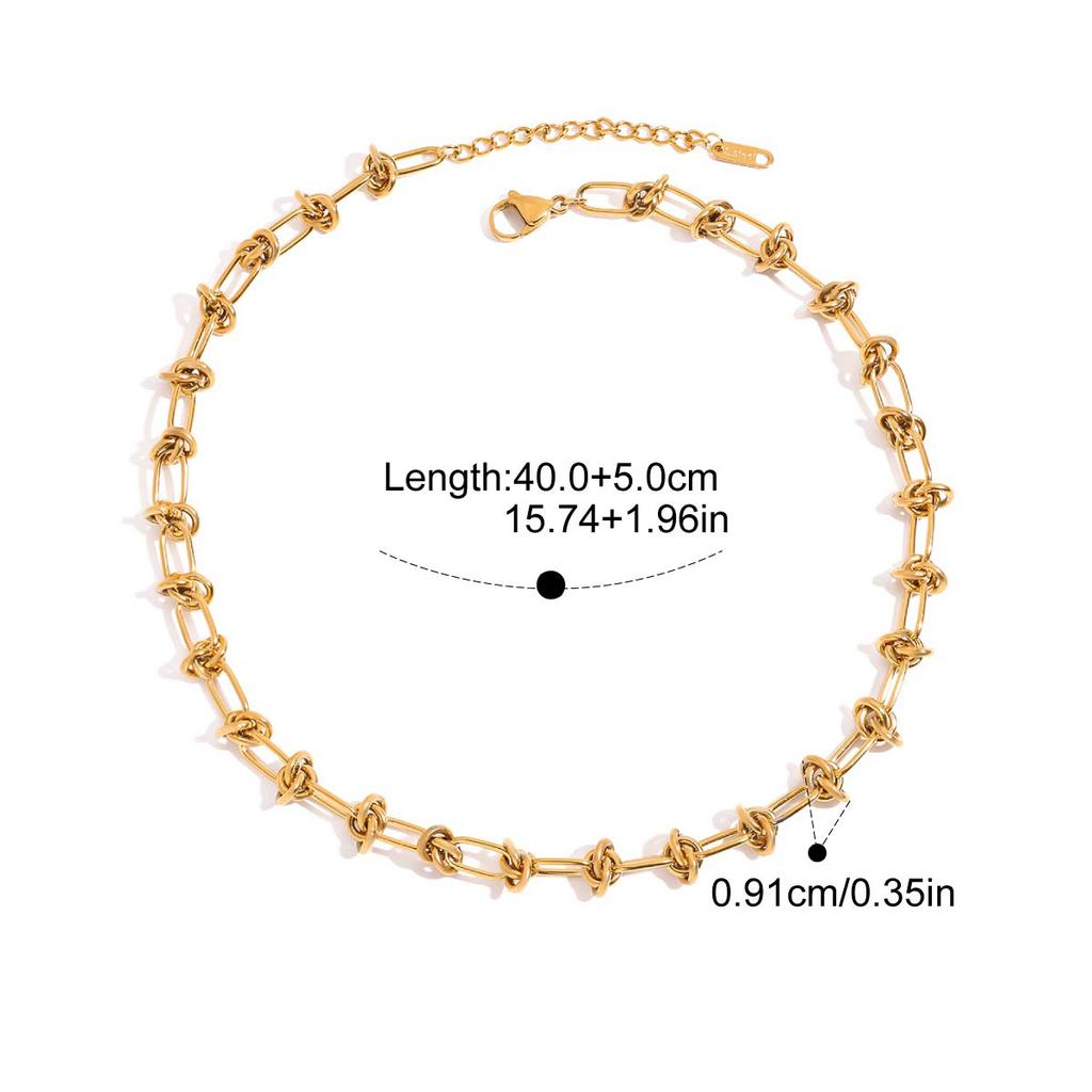 Yori Trendy Stainless Steel Summer Golden Necklace 18K Gold Color PVD Plated Daily Jewelry Gifts 2025 New
