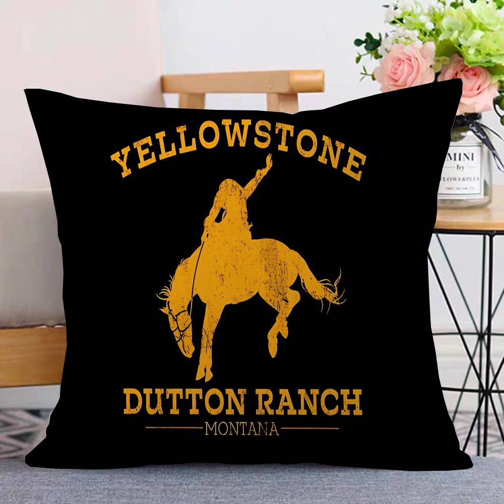 Yellowstone Dutton Ranch Pillow Cover for Bedroom Room and Living Room Sofa Decorative Cushion Cover