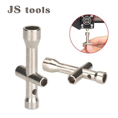E3D V6 Nozzle Mini Spanner M2 M2.5 M3 M4 Screw Nut Hexagonal Cross Wrench Sleeve Socket Maintenance Model Car Wheel Tool