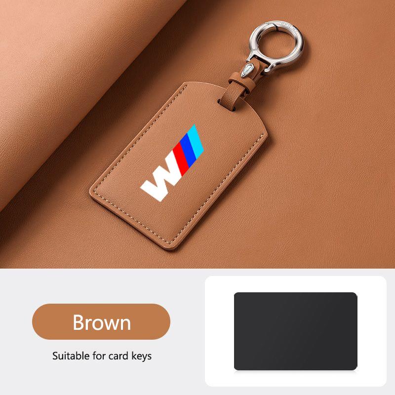 BBIV3 Leather M-Styling Car Smart NFC Card Key Case Cover Shell For BMW M3 M5 M4 Series X1 X3 X5 X6 X7 535le Keychain Auto Accessories
