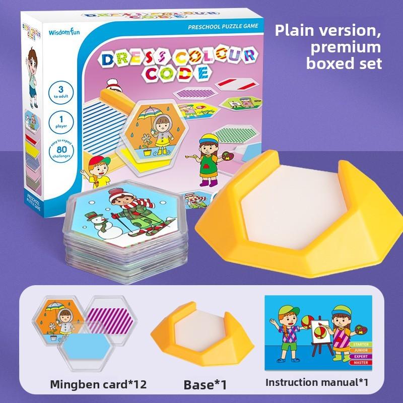 Plastic Color Decoding Puzzle With Logic Challenges For Brain Development And Kids Learning