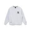 New Era FW22 Solid Color Logo Embroidered Crew Neck Pullover Long Sleeve Sweatshirt Unisex sweatshirt Gray 13338670