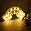 Lovely Rainbow Cloud Shape LED Night Light Lamp for Bedroom Lighting Decoration
