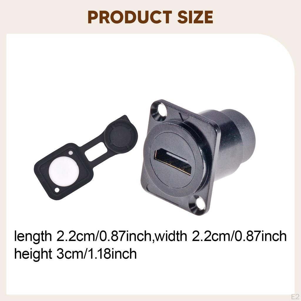 D Type Pass Through Connector Display Coupler Module Data Network Transmission Interface Portable