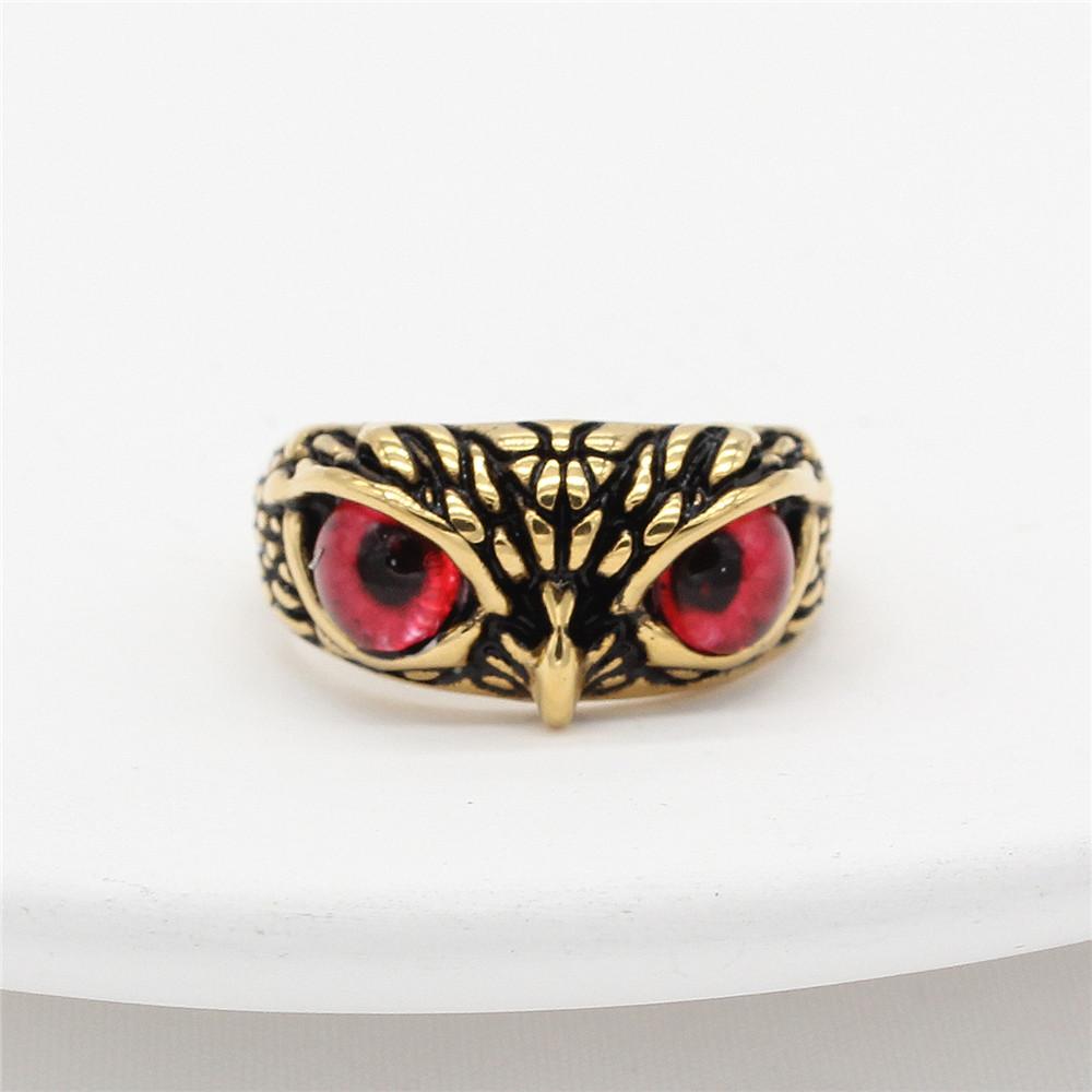2026 Personalized Retro Halloween Owl Ring, European and American Jewelry Accessories Ring Gift