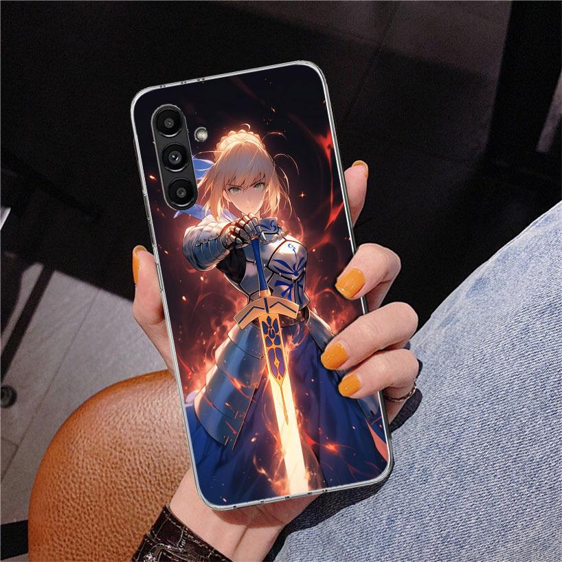 Fate Zero Stay Night Saber Phone Case For Samsung Galaxy A17 A16 A15 A14 A13 A57 A56 A55 A54 A53 A37 A36 A35 A34 A33 A26 A25 A24