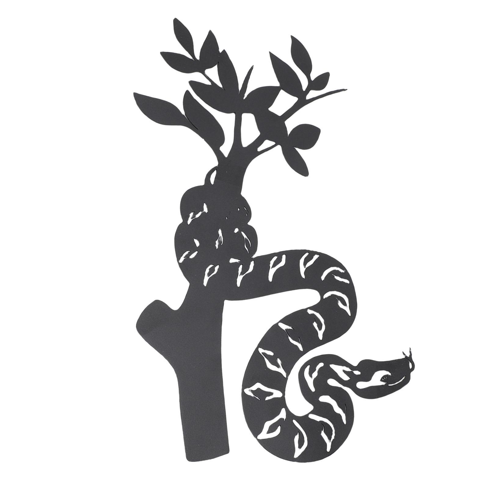 Snake Metal Wall Decor Modern Abstract Wall Art Hanging Decor for Living Room Bedroom Bathroom
