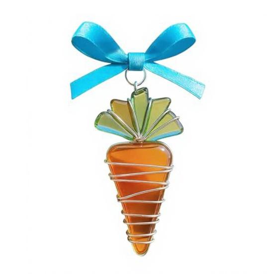 

Easter Wire Wrapped Sea Glass Ornament 2D Coastal Bunny Easter Egg Ornaments Handmade E