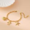 Stainless Steel Bohemian Starfish Dolphin Seashell Bracelet