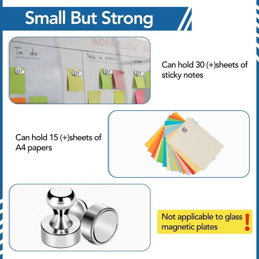 10Pcs Powerful Magnetic Push Pins Durable Small Neodymium Magnets Sucker Thumbtack School