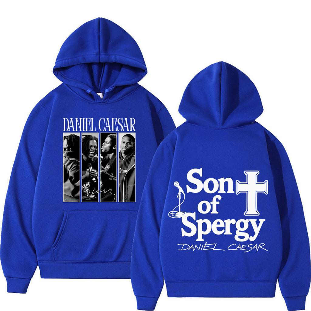 Daniel Caesar Son of Spergy Tour Graphic Hoodie Men's Women Gothic Punk Sweatshirt Winter Loose Casual Hip-hop Pullover
