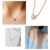 Fashion Crown Pendant Necklace for Women Retro Vintage Classic Rose Gold Cubic Zirconia Chain On Neck Trendy Jewelry N390