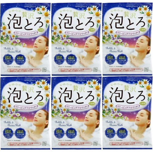 

[Оптовая закупка] Молочное мыло Kyoshinsha Oyu Monogatari Luxury Awa Toro Bath Fee Sleeping Aroma Fragrance 30 г x 6 штук