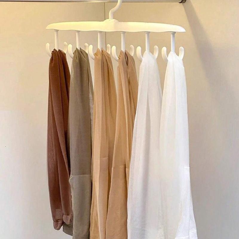 1pc 12 Hook Rotatable Hook Hanger, Underwear Sling Saves Space, Wave Drying Hanger, Multi-Functional Hanger