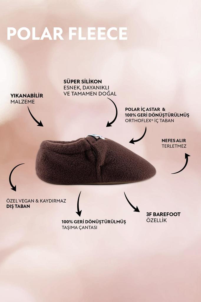 Polar Fleece Brown Polar Barefoot Smart Booties