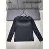European Style Rhinestone Embellished Long Sleeve Knit Top - 2026 Autumn/Winter Collection
