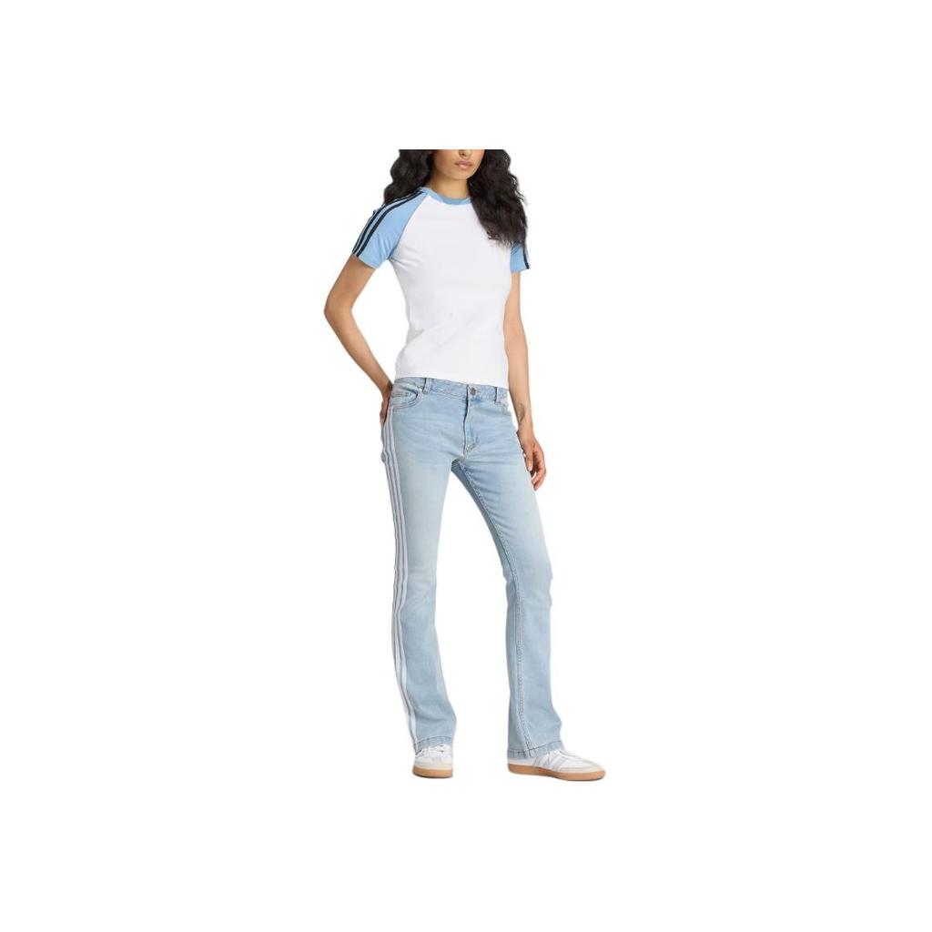 adidas Originale Adilenium Ss25 Teamgeist Lr Denim Jogger Slim Fit Sport Schlagjeans Damen Jogger KE9801
