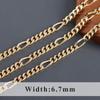 C219 1m/lot 18K Gold Rhodium Plated Copper Nickel Free DIY Jewelry Link Chain for Bracelet Necklace Making for Gift Wedding