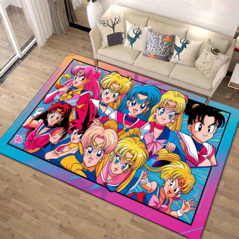Saylor-moon Anime Carpet Rug for Living Room Bedroom Home Sofa Decoration,Kids play Non-slip Floor Mat