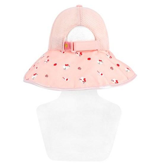 Dětská svítící čepice Sanrio Hello Kitty s klapkou ve tvaru srdce NIHKI40034, oblíbená postavička v Koreji.