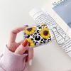 Leopard-patterned Sunflower Clear Earphone Cases Cover Case For Airpods 3 Pro Pro3 Pro2 4 1 2