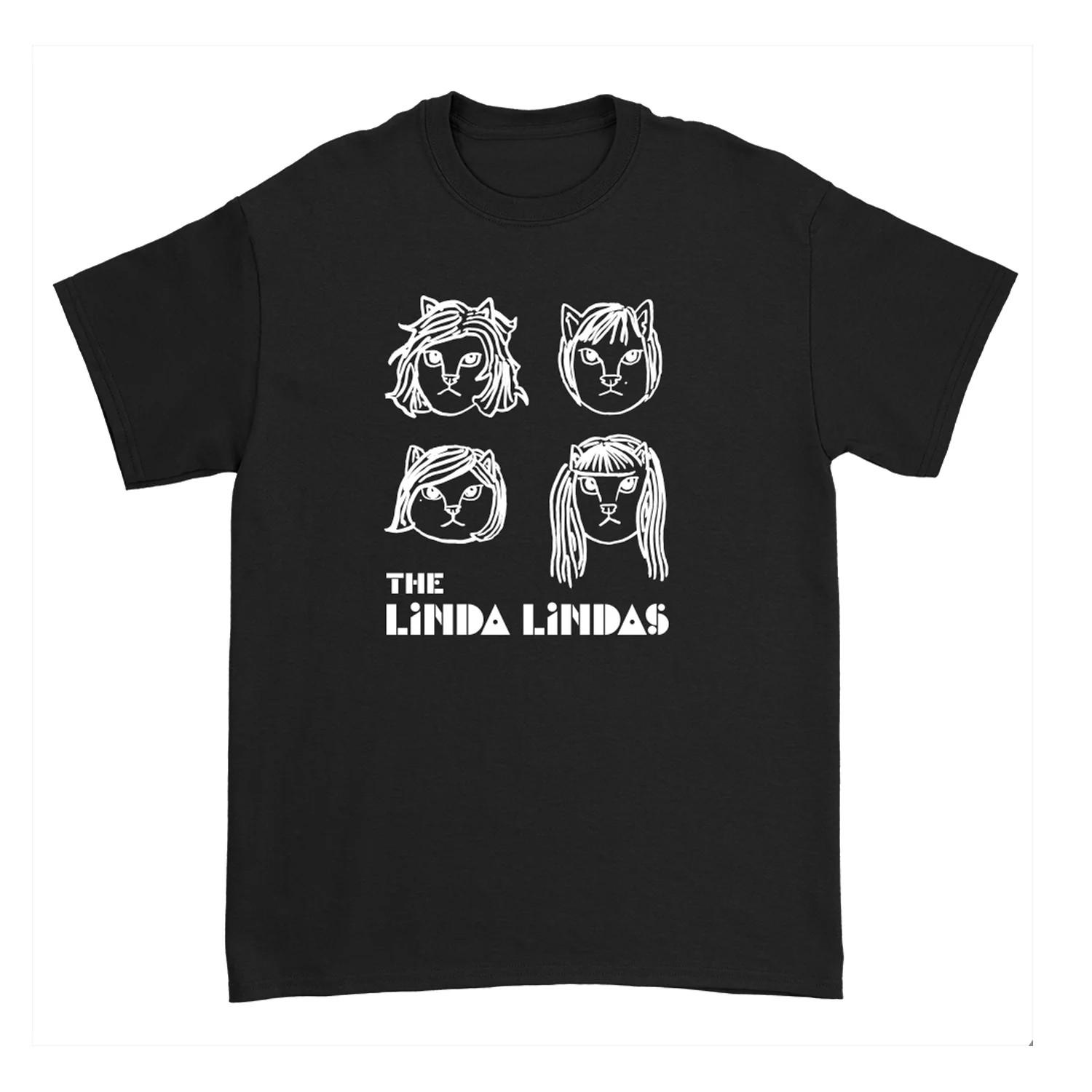 NEW The Linda Lindas cat T-shirt black All sizes 1F2513 S