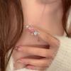 Korean Zircon Crystal Heart Clavicle Necklace for Women Aesthetic Jewelry Gifts