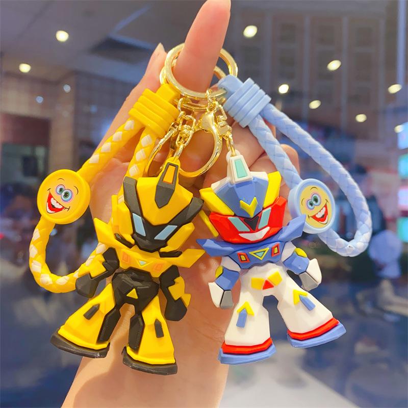 Fajny Kreskówkowy Robot Brelok Zawieszka do Torby Zabawka dla Dzieci Lalka Maszyna Prezent Optimus Prime Bumblebee Lalka