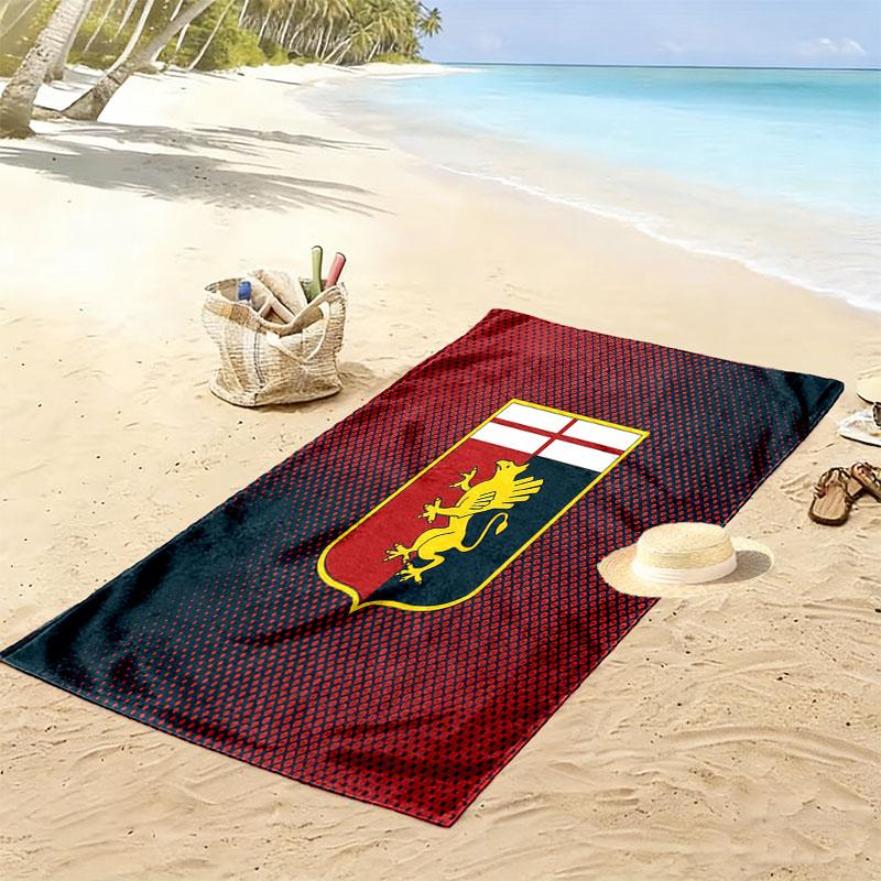 Genoa C.F.C. Poster Strandtuch, Großes Weiches Schnelltrocknendes Handtuch für Strand Camping Schwimmen