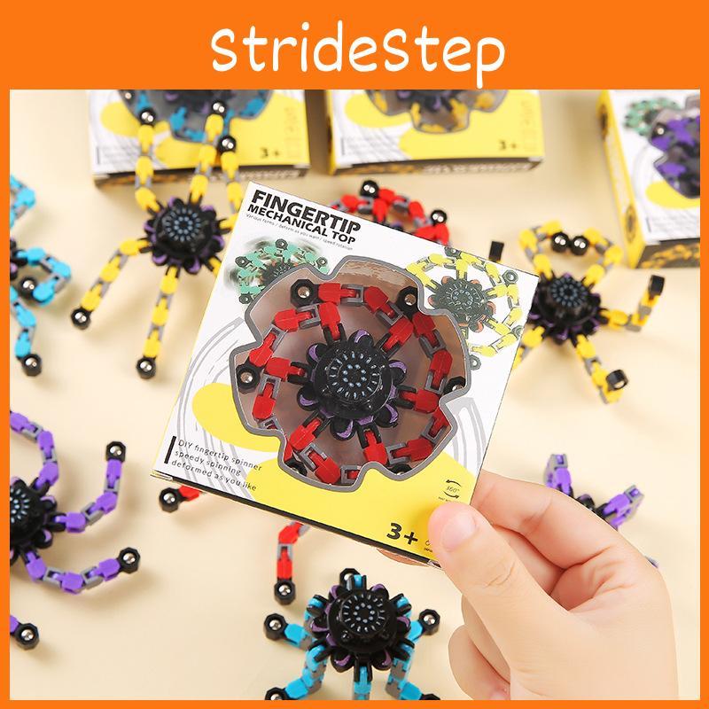 Cartoon Mechanical Deformation Mecha Chain Finger Gyro Children Toys Play For