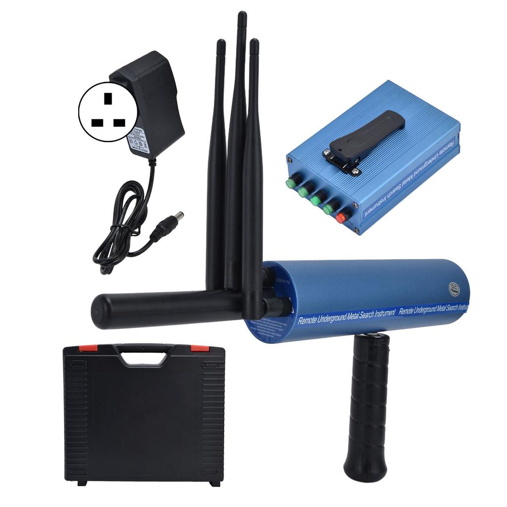 AKS Metal Detector Handheld Metal Finder 3 Antennas with 1200 Meters Range High Accuracy Blue for Metal Dectecting
